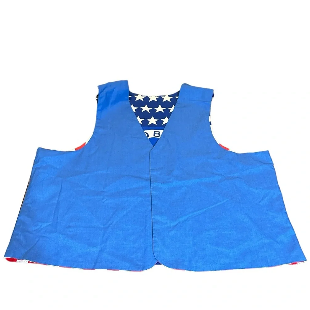 Vintage Handcrafted God Bless America Statue of Liberty  Vest‎